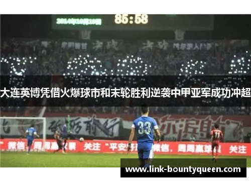 大连英博凭借火爆球市和末轮胜利逆袭中甲亚军成功冲超